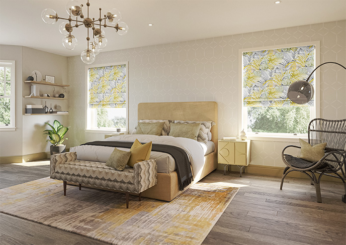 Los Angeles Velvet, Sunkissed - Motorised Roman Blind - Image 6
